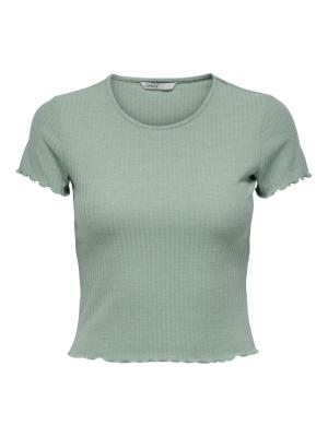T-Shirt mit Rüschenbesatz | ONLEMMA S/S SHORT TOP NOOS JRS