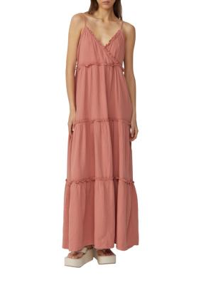 Langes Kleid aus Musselin | QS x Sarah & Tini