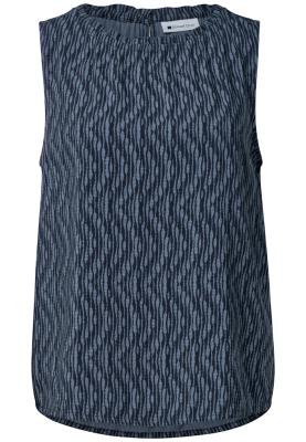 Bloustop w gathered neckline A