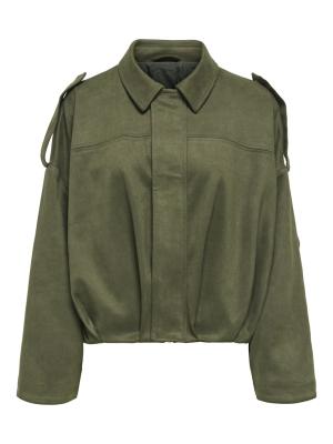 ONLMOON-STINA FAUX SUEDE BOMBER PNT