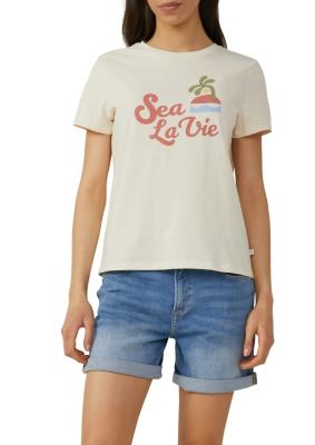 Baumwollshirt mit Frontprint