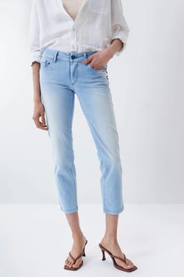 Helle Cropped Push Up Wonder-Jeans