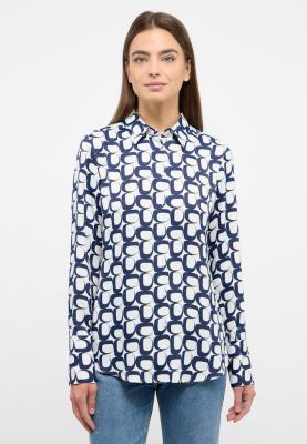 Statement-Bluse mit Op-Art-Design – Retro trifft Moderne | Bluse 7022 D351