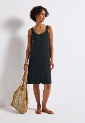 Knot Detail Jersey Dress_solid