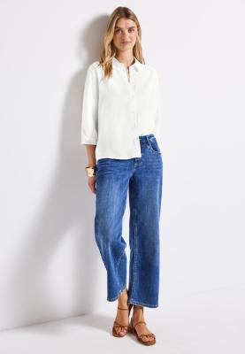 Buttoned shirtcollar blouse w