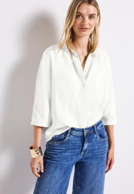 Buttoned shirtcollar blouse w