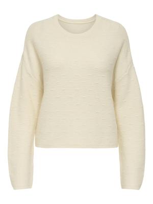 ONLKATIA LS STRUCTURE O-NECK CC KNT
