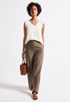 LTD QR volant top w.crochet de