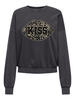 Sweatshirt | ONLLAUREN L/S LEO O-NECK CC SWT