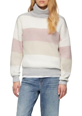 Flauschiger oversize Pullover mit Rollkrage