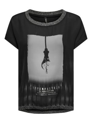 Damen T-Shirt von ONLY: Einzigartiges Design mit Foto-Print | ONLMICKELA S/S PHOTO TOP BOX JRS