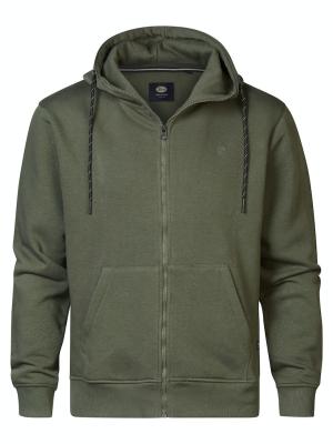 Petrol Herren Sweatjacke mit Reißverschluss | Men Sweater Hooded Zip