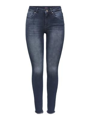 Knöchellange Skinny Fit-Jeans | ONLBLUSH LIFE MID SK ANK RAW REA409