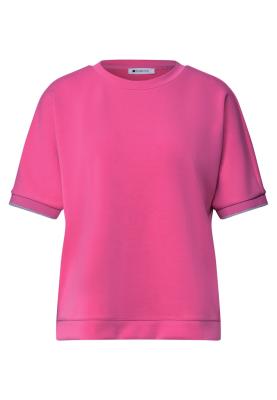 silk look shirt w.shiny stripe