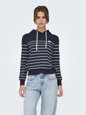 Kapuzenpullover | ONLADELLE L/S STRIPE HOOD SWT