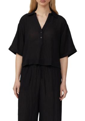 Strukturierte Bluse aus Viskosemix