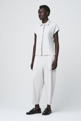 Wilma structure tech jersay blouse