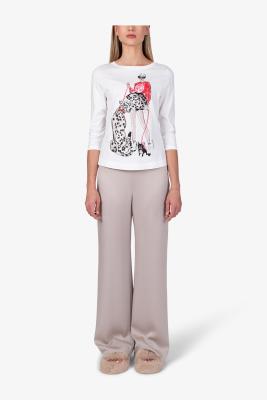 Sportalm Shirt – Kunstvolle Illustration mit glamourösen Akzenten