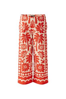 Silky Touch Culotte mit floraler Bordüre – Eleganz im Sommerlook