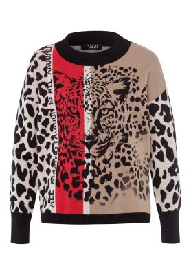 Statement-Pullover mit Leoparden-Motiv