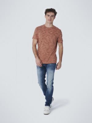 leuchtende T-Shirt | T-Shirt Crewneck Multi Coloured Yarn Dyed Melange