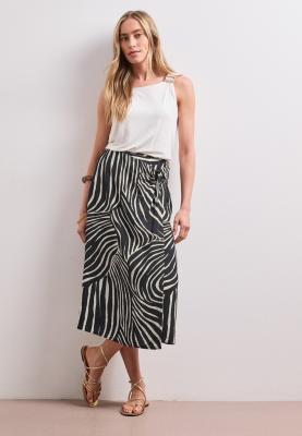 Viscose Wrap Skirt_AOP