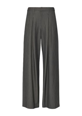 Nadelstreifenhose mit Wide Leg