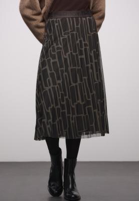 Mesh Plisse Skirt_print